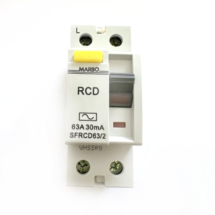 Marbo SFRCD63/2 63A 63 Amp 30mA RCCB RCD 2 Double Pole Circuit Breaker Type AC